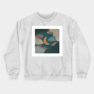 Sky space moon Crewneck Sweatshirt